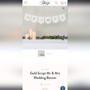 Style Me Pretty Banner Mr & Mrs (Wedding)